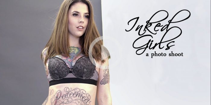 Chicas entintadas – Sesión de fotos de modelo de tatuaje